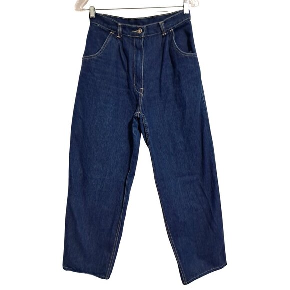 Vintage Silver City Denim Jeans Size 13 High Waist 100% Cotton Hemmed - Picture 4 of 8